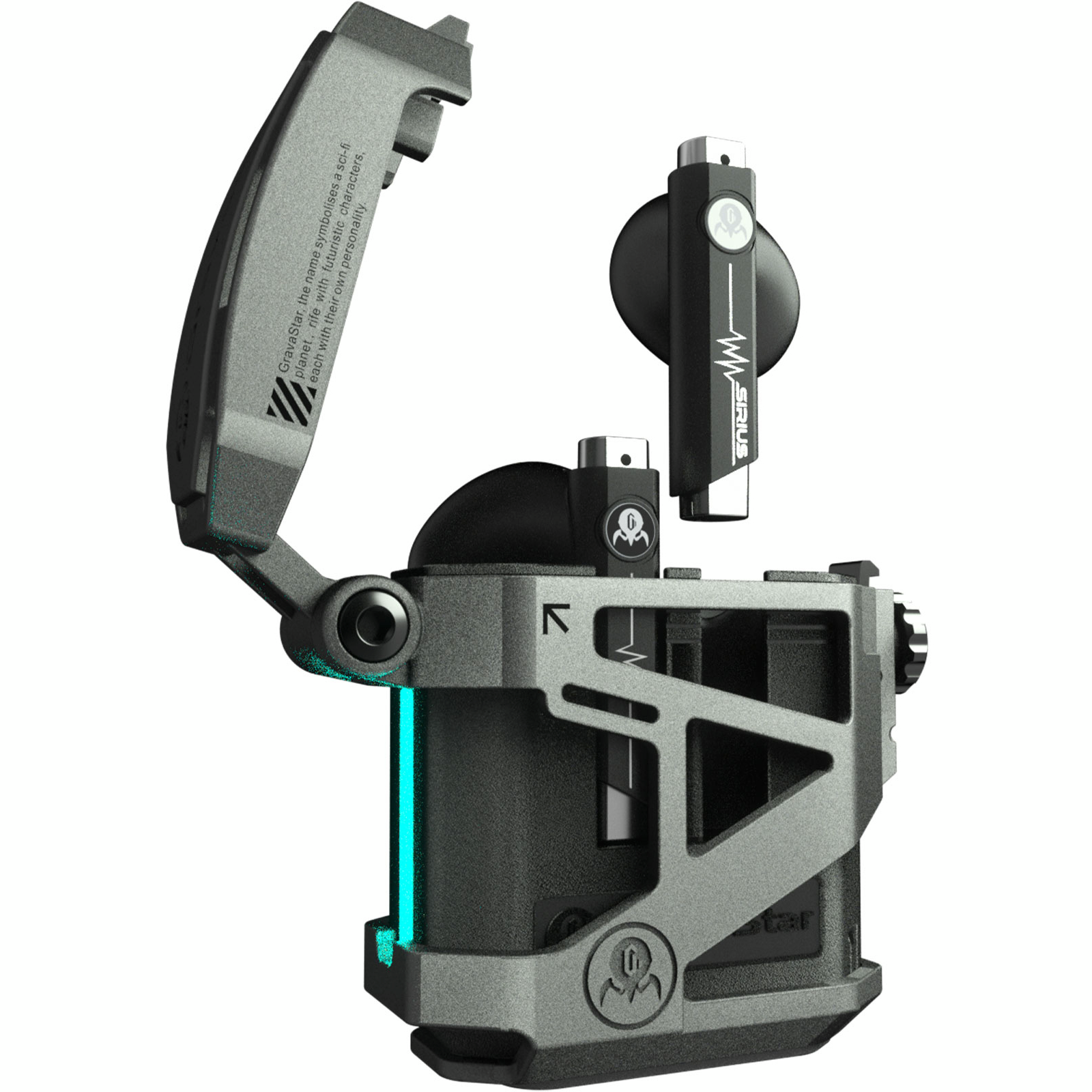 Наушники TWS Gravastar Sirius P5, BT 5.2, IPX4, Defense Armor (GRAVASTARP5_ARMOR_GRY_V2) фото 1